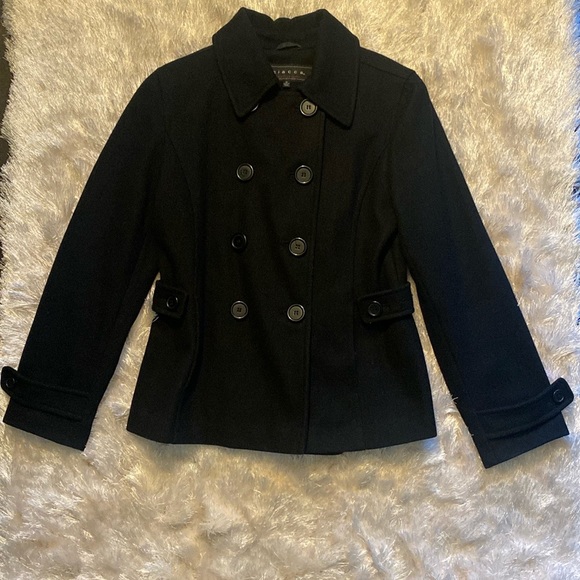 Giacca Black Pea Coat size Medium - Picture 6 of 6